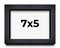 Photo Size Shadow Box 1" Depth Black Picture Frame - UV Acrylic, Backing, Hanging Hardware